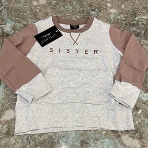 Little Bipsy Sister Pullover Sweater NWT 4T-5T